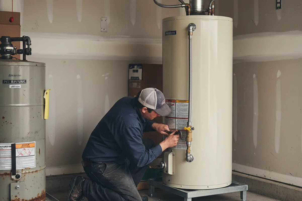 Water heater and shutoff valve replacement in Long Island City